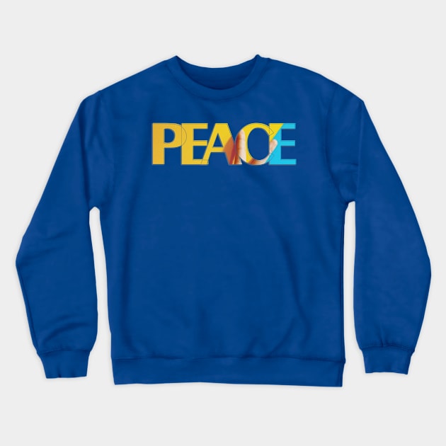 PEACE Crewneck Sweatshirt by afternoontees